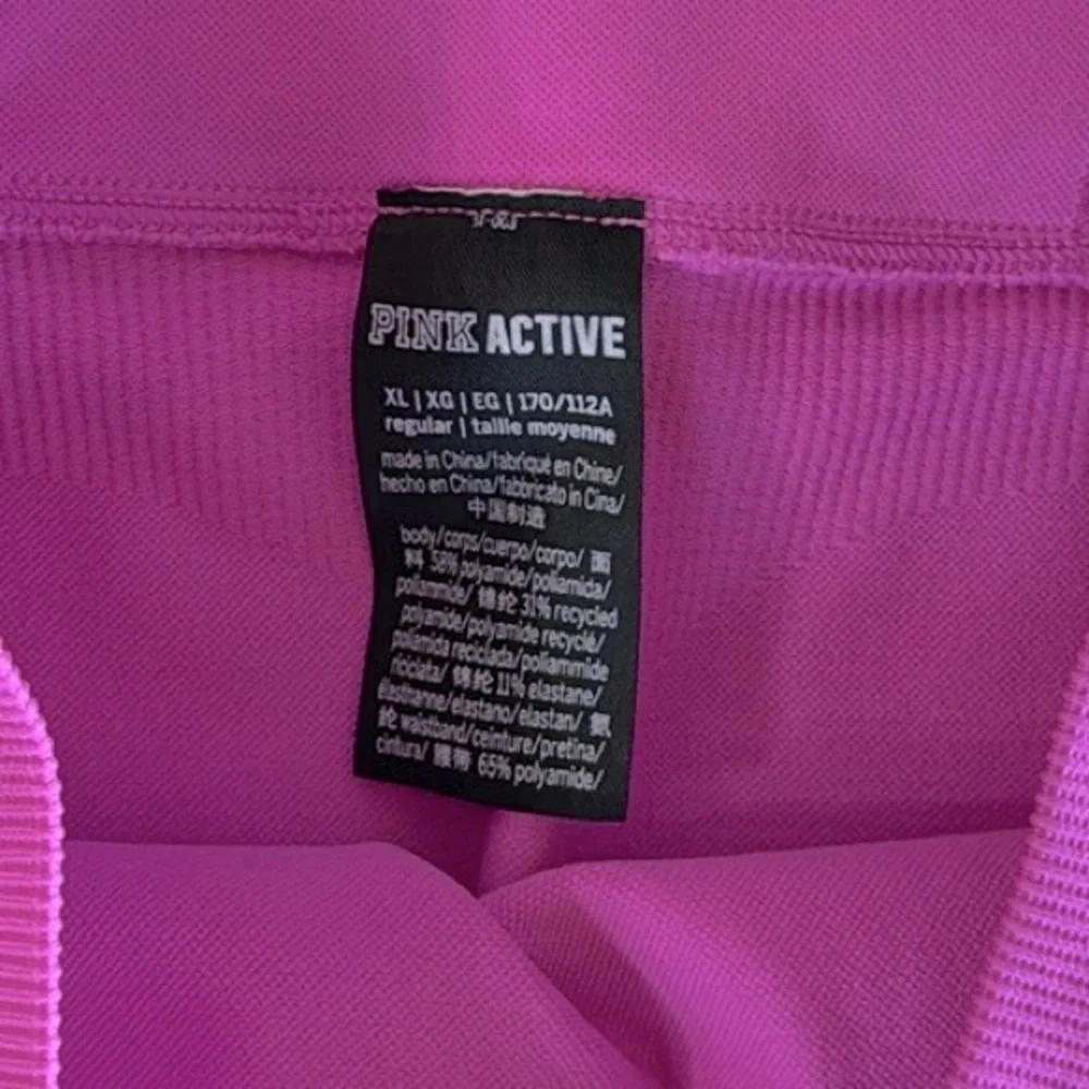 NWOT Victoria's Secret PINK Seamless Classic Leggings in Hot Pink Size XL - Picture 2 of 5